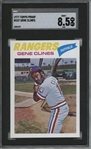 1977 Topps #237 Gene Clines 9 card progressive proof.